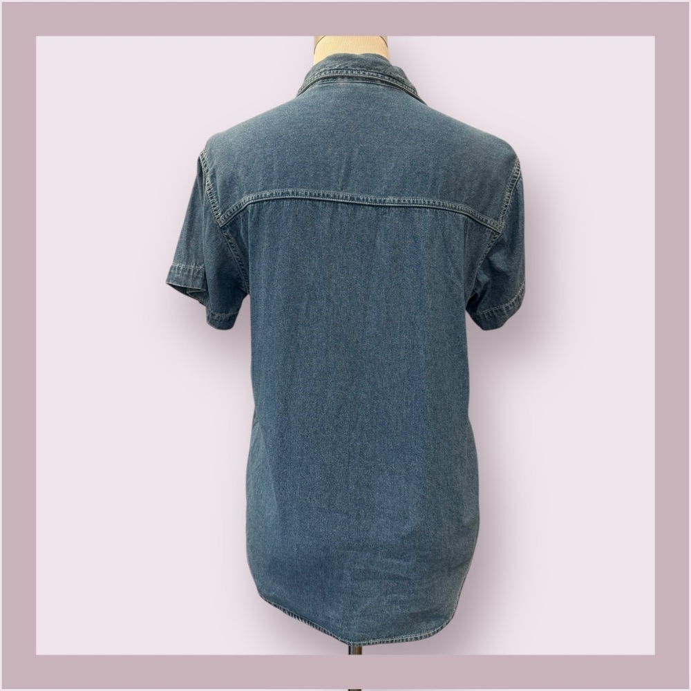Vintage Cabin Creek Denim Embroidered Button Down Shirt - Picture 4 of 7